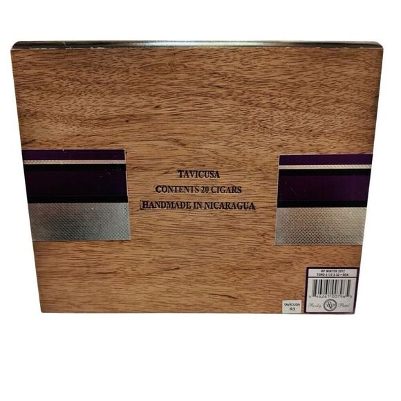 Rocky Patel Winter Collection Wooden Robusto Cigar Box EMPTY Black & Purple 2012 - Picture 2 of 5